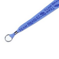 Direct Screen Printed Lanyard with Split Ring (19"x5/8")